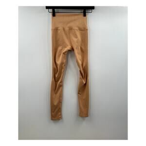 Alphalete Cropped Length Pale Peach High Rise Legging Size Small